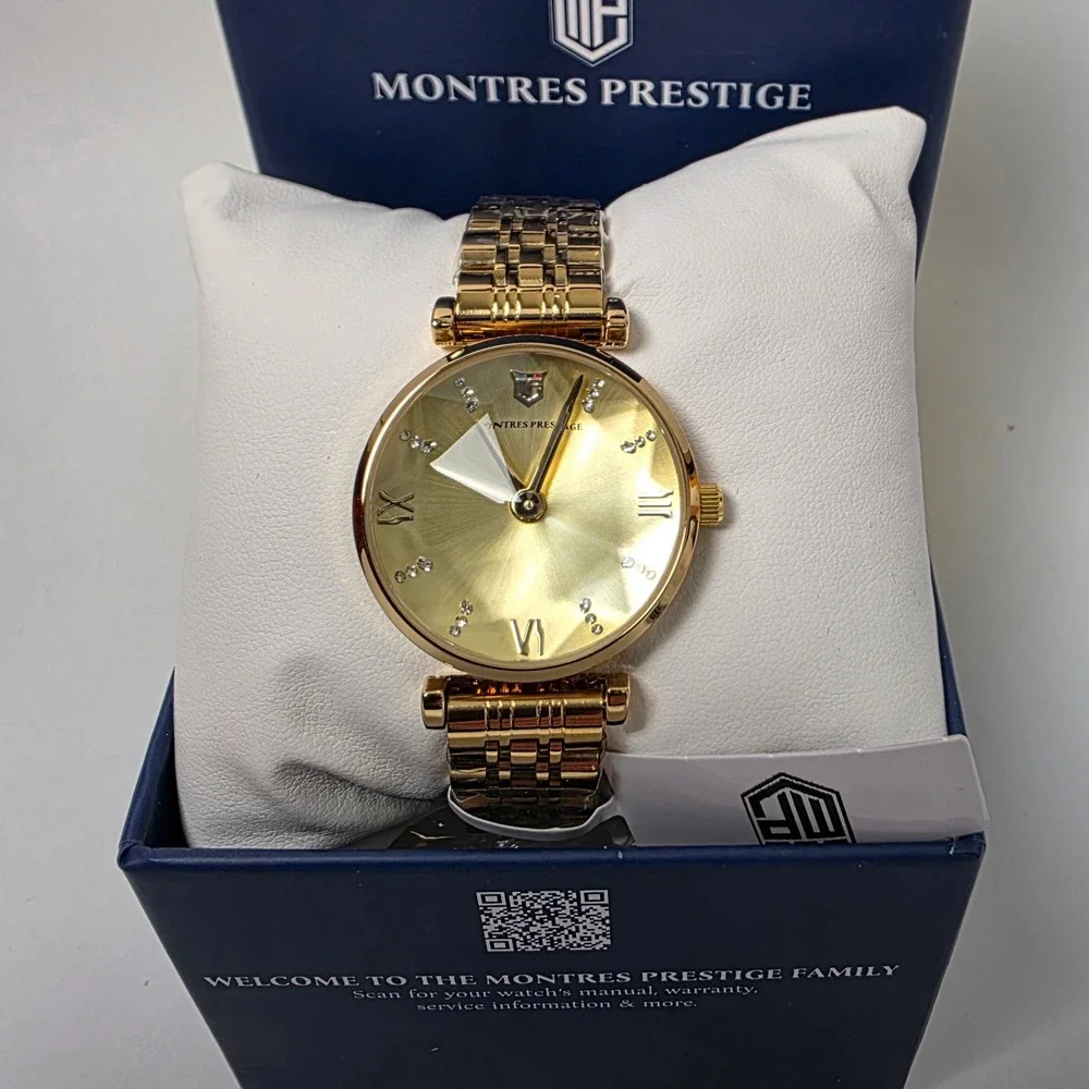 Montres Prestige X Invicta Women's Watch 32mm Gold MPW-0017 New